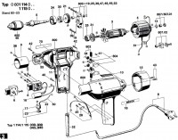Bosch 0 601 115 001  Drill 110 V / Eu Spare Parts